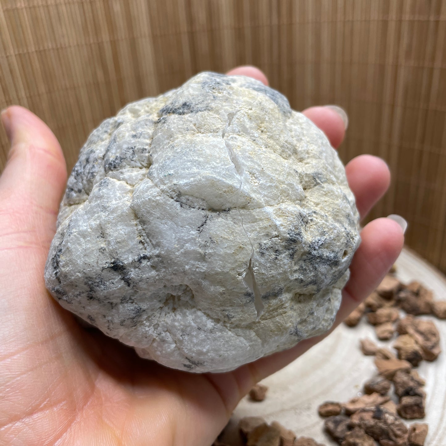 Kwarts geode paar maat L