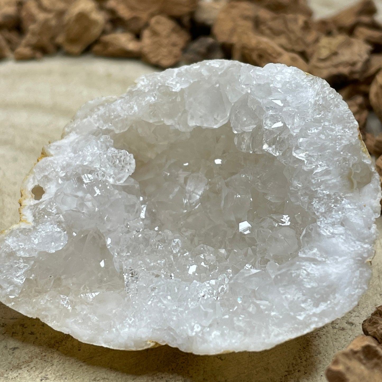 Kwarts geode paar maat M