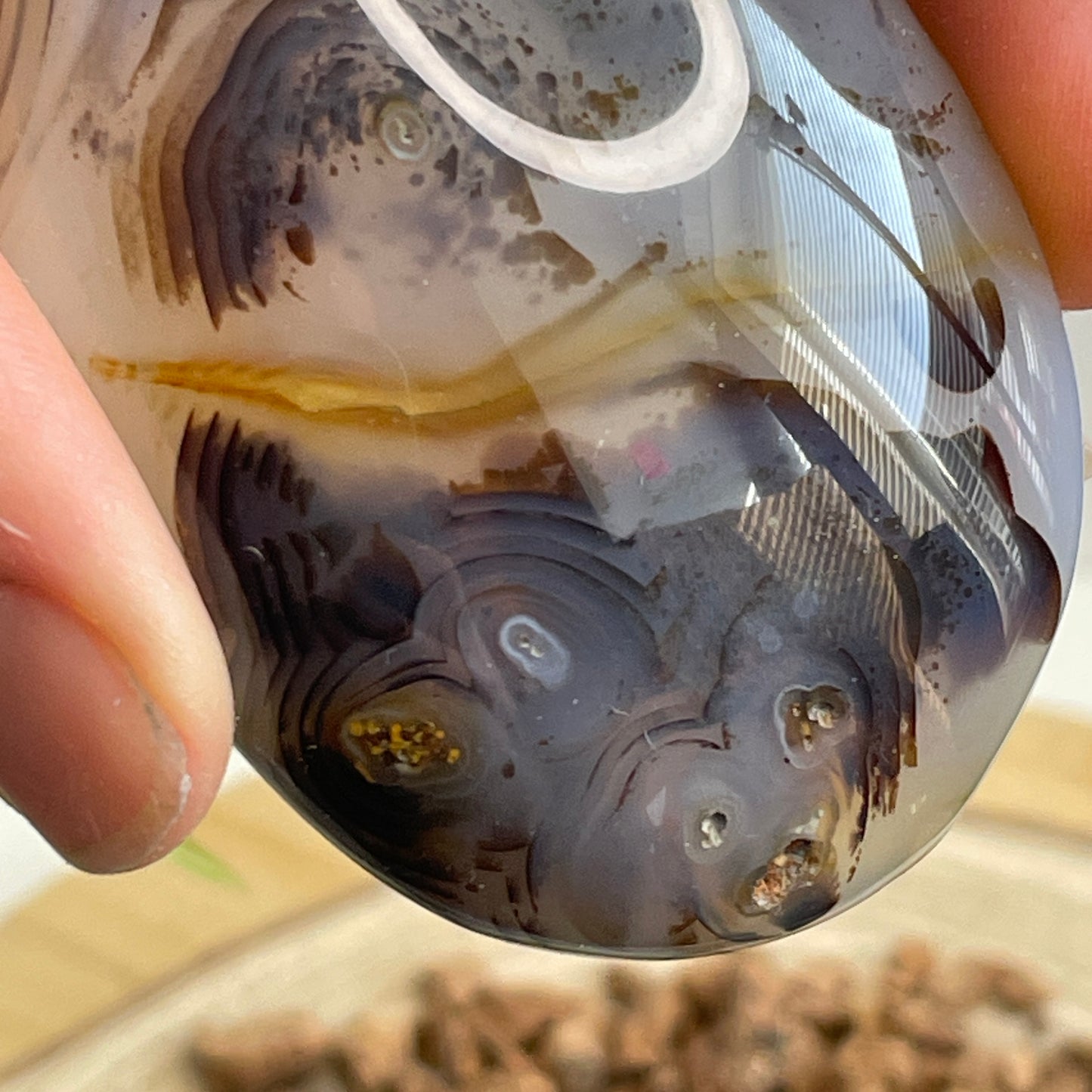 Dendriet Agaat handsteen nr. 6