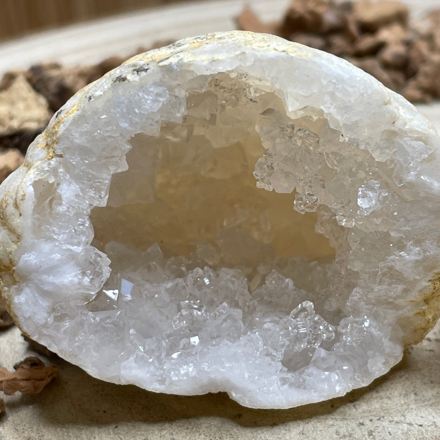 Kwarts geode paar maat M