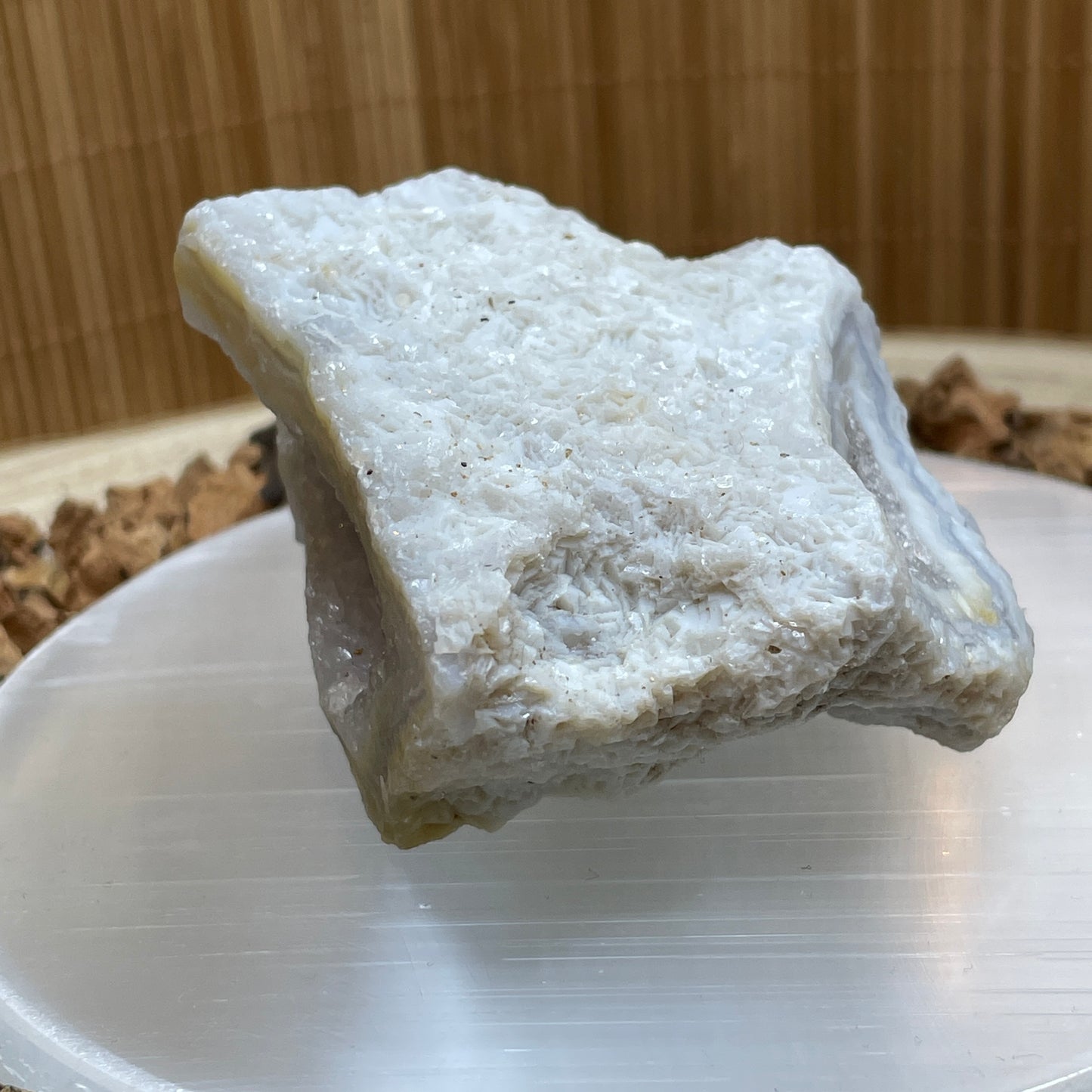 Blauwe Chalcedoon geode nr.1