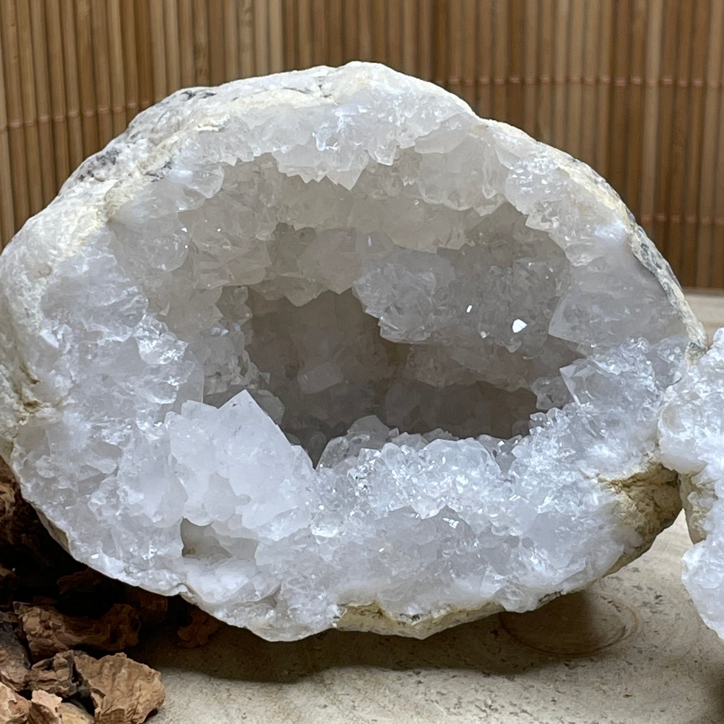 Kwarts geode paar maat L
