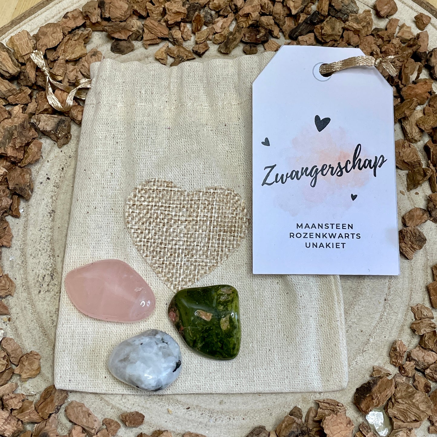 Edelsteen setje - Zwangerschap
