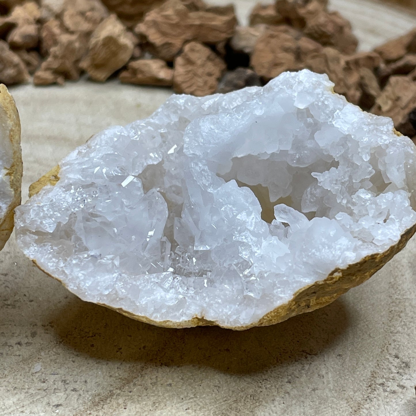 Kwarts geode paar maat M