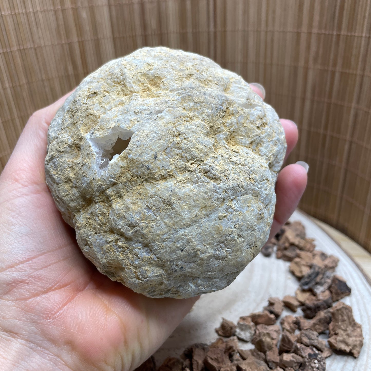 Kwarts geode paar maat L