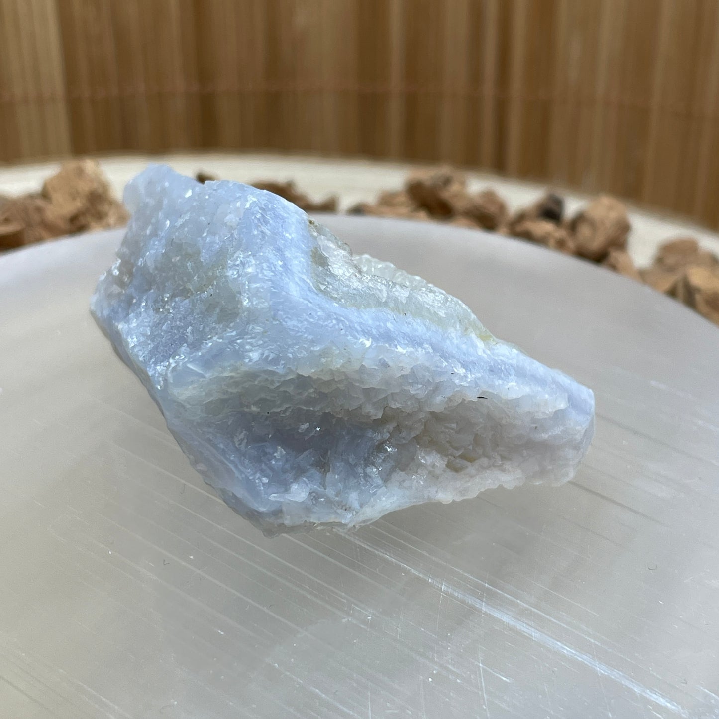 Blauwe Chalcedoon geode nr.2