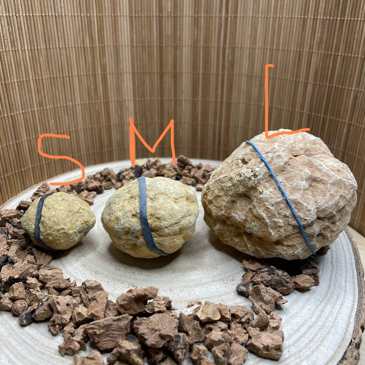Kwarts geode paar maat M