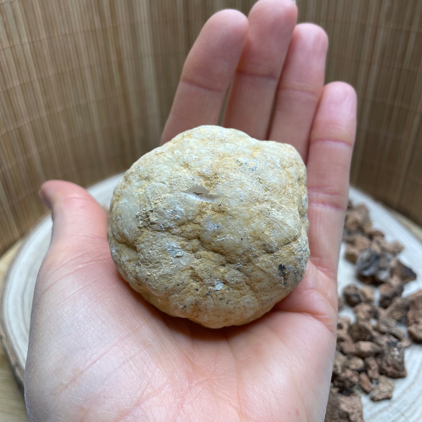 Kwarts geode paar maat M