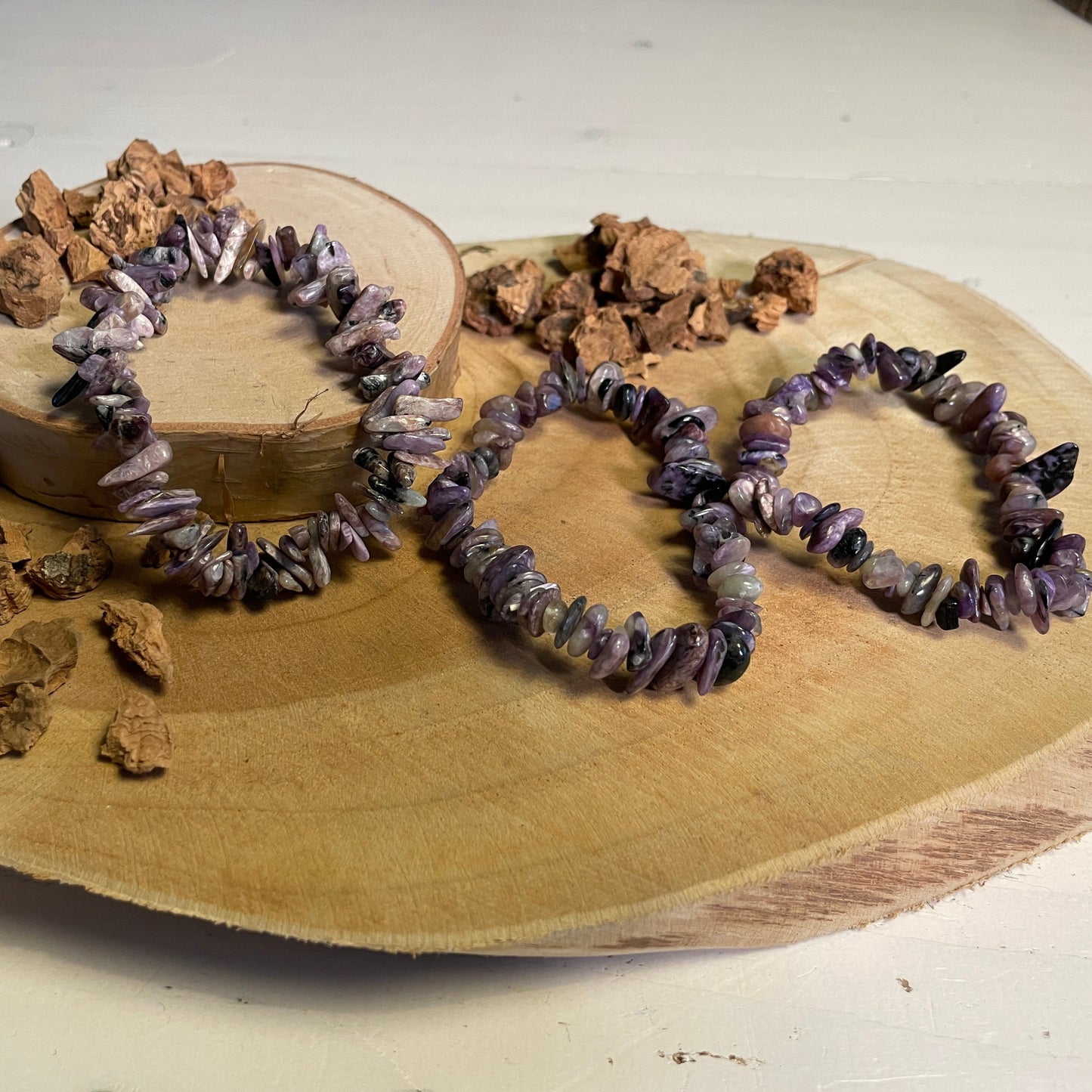 Charoiet splitarmband - Een Handjevol Geluk