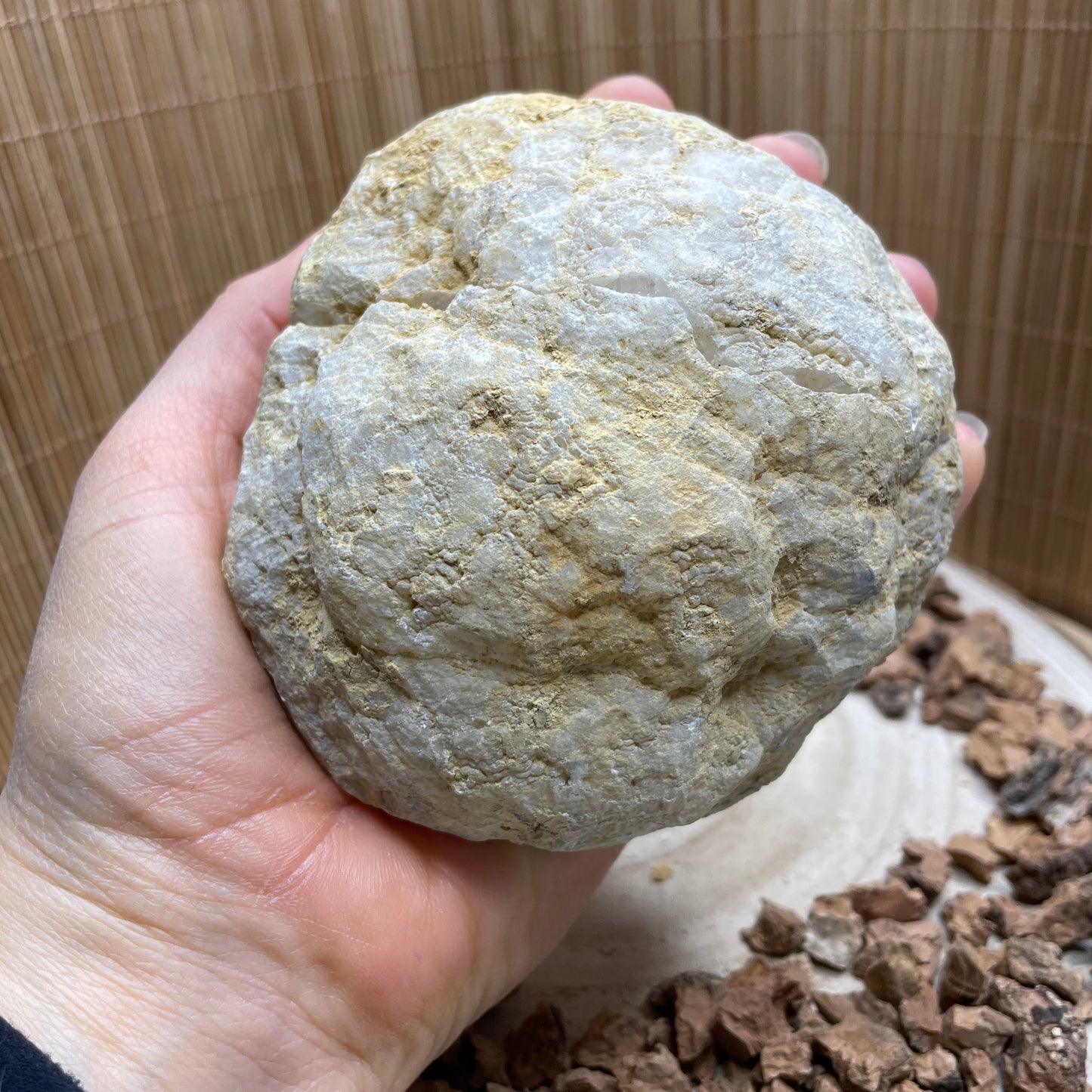 Kwarts geode paar maat XL