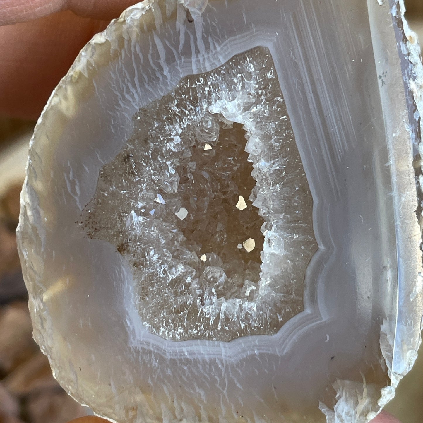 Agaat geode paar nr.2