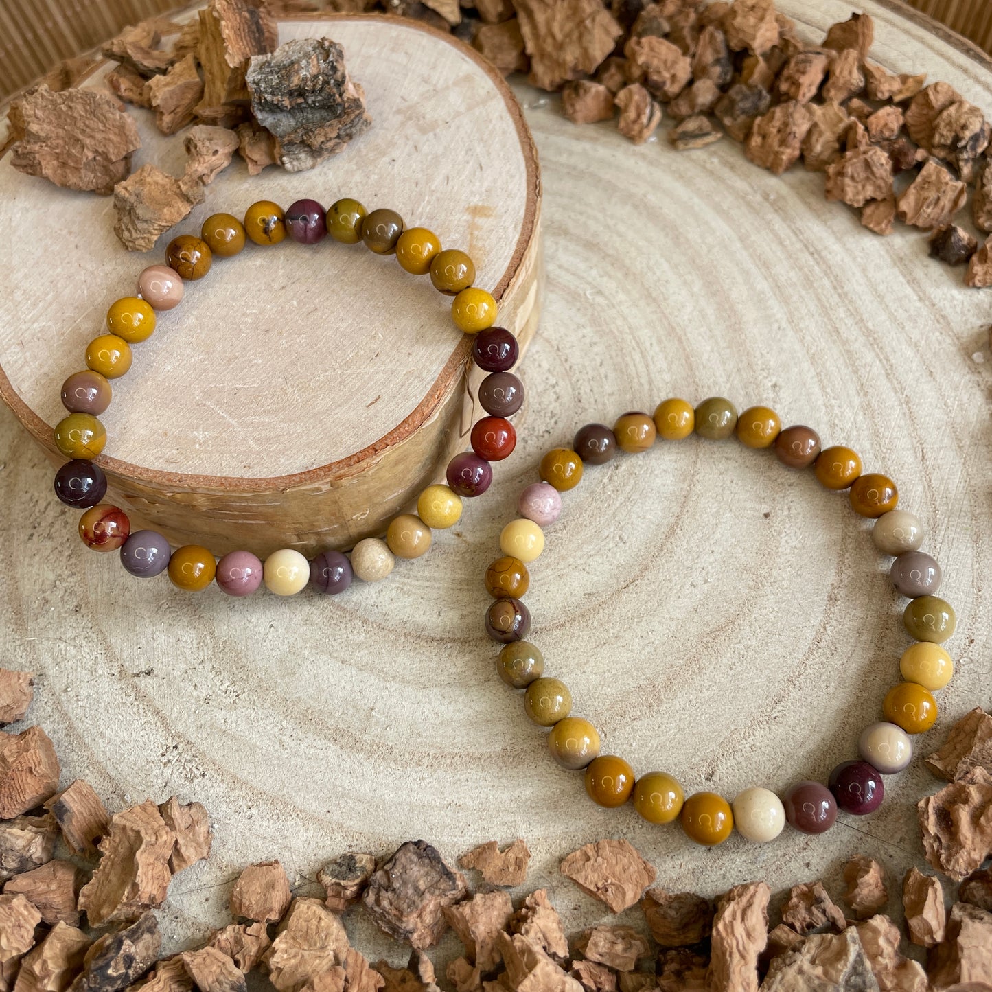 Mookaiet kogelarmband 6 mm