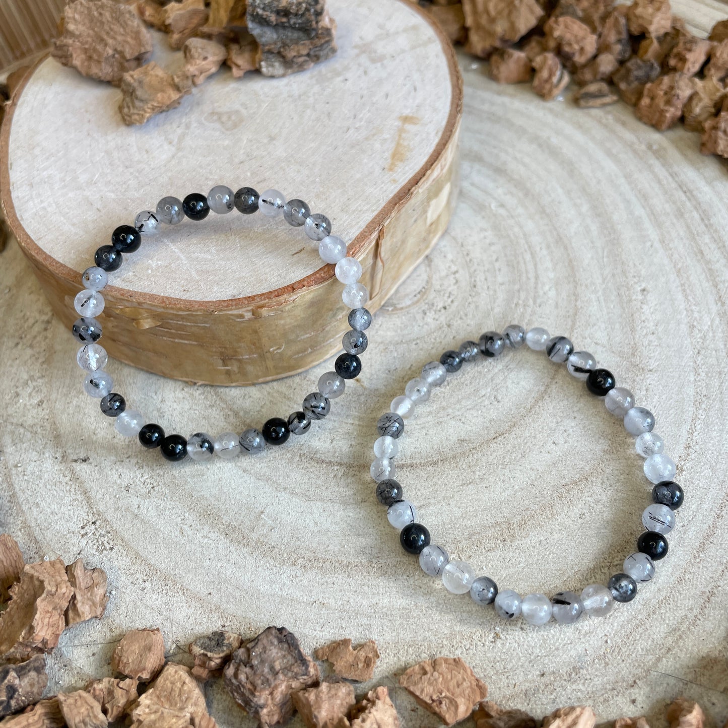 Toermalijnkwarts kogelarmband 4 mm - kinderarmband