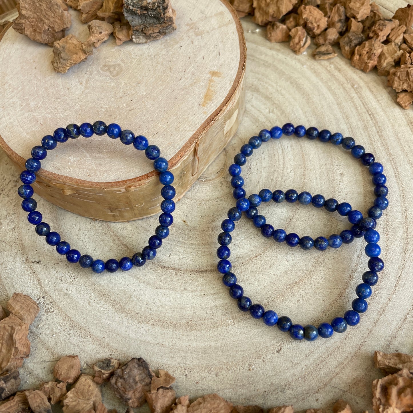 Lapis Lazuli kogelarmband 4 mm - kinderarmband