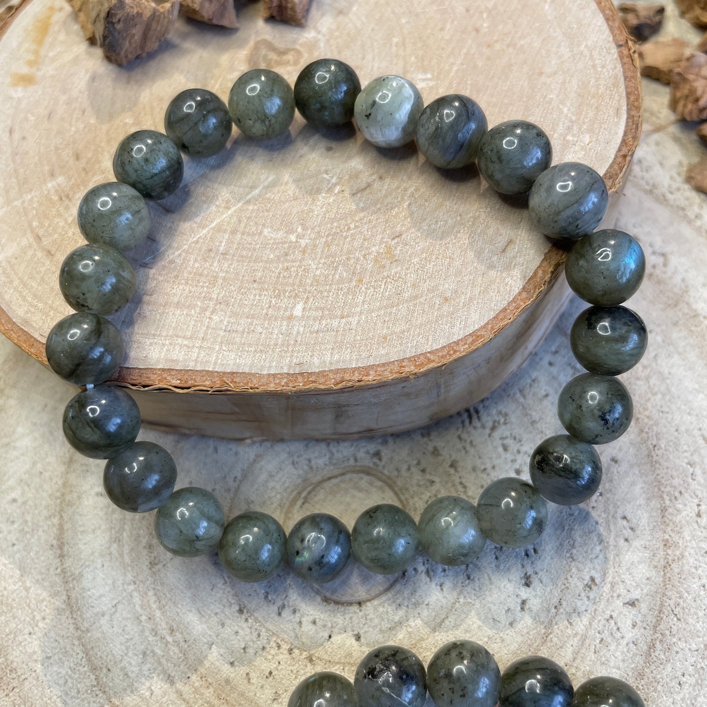 Labradoriet kogelarmband 8mm