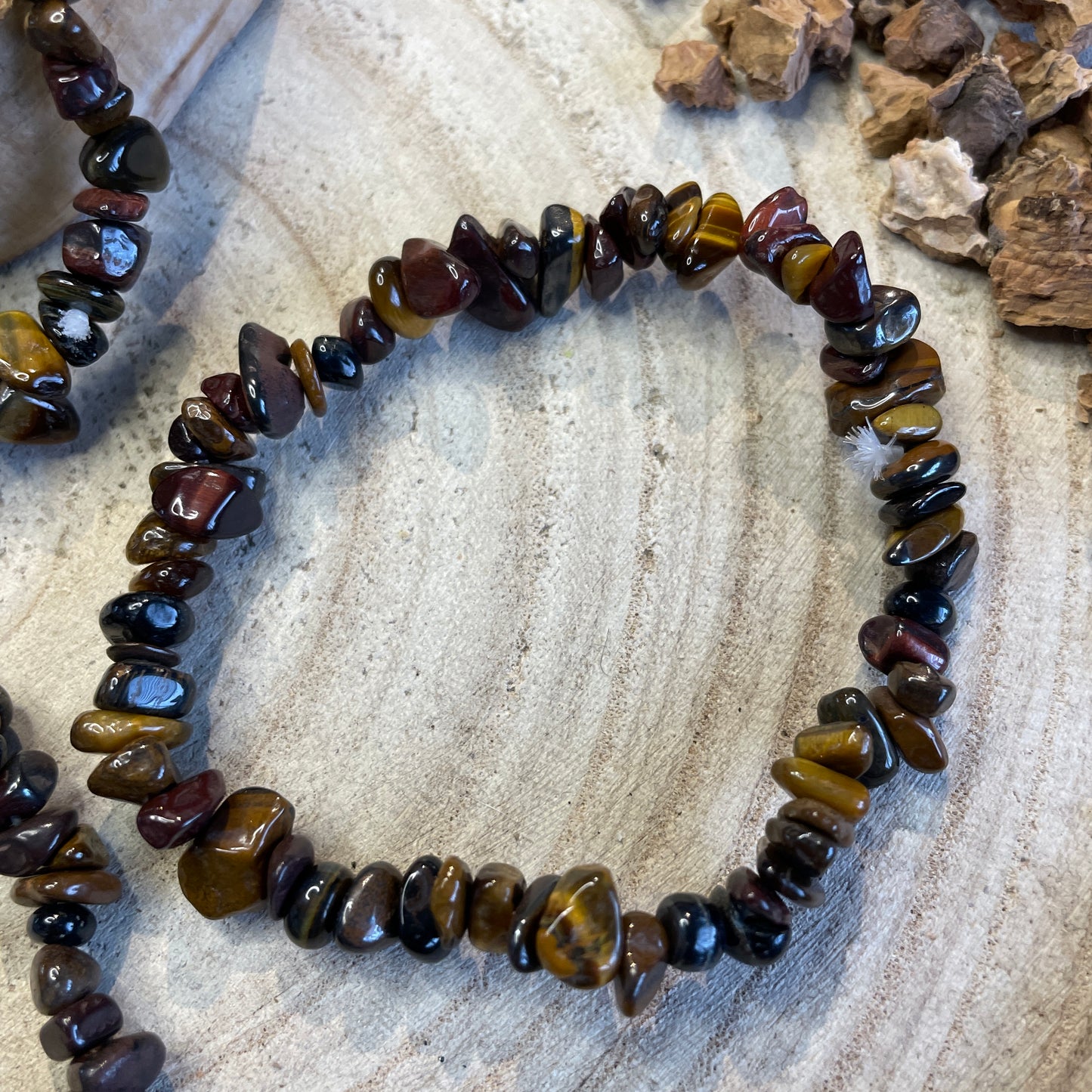 Tijgeroog splitarmband