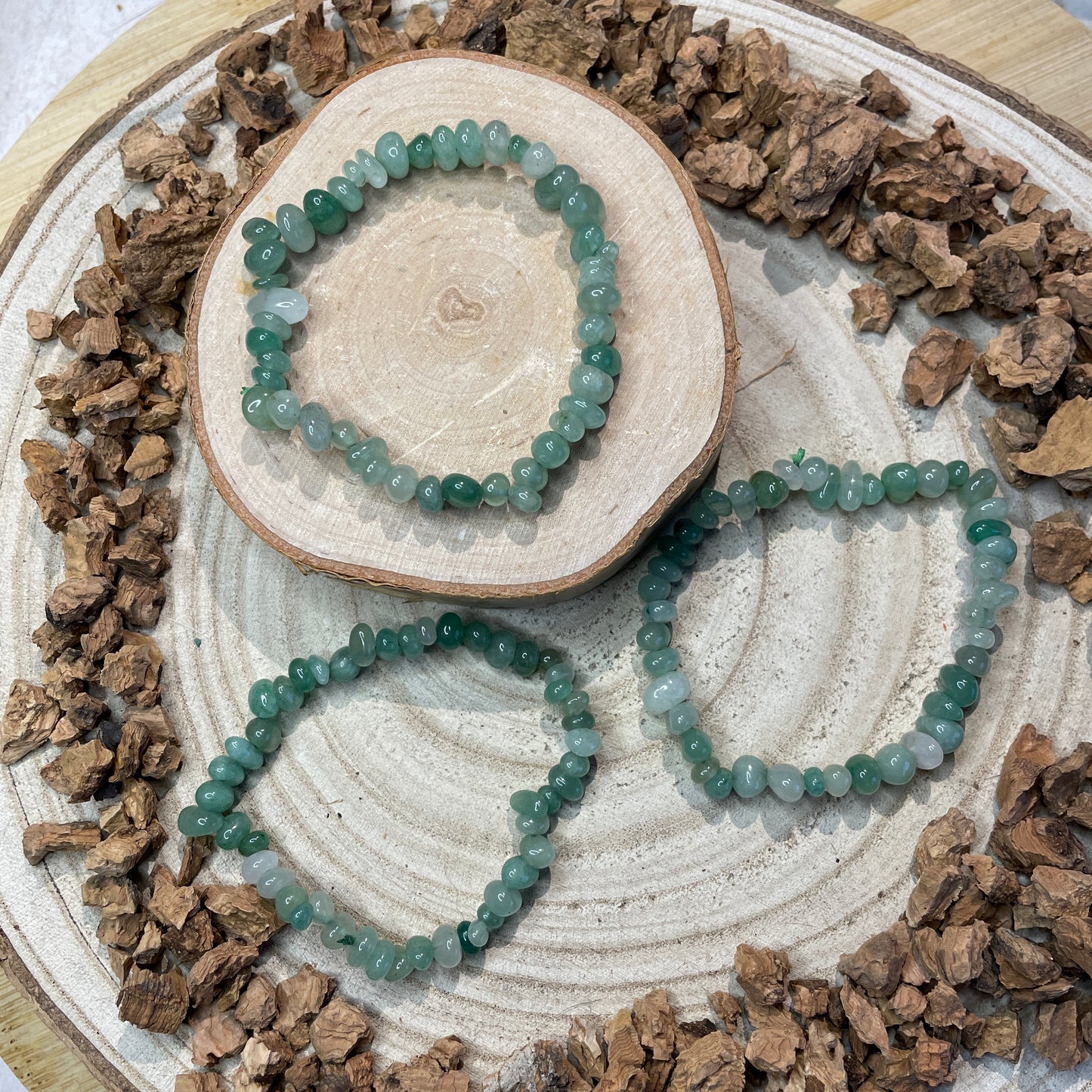 Groene Aventurijn splitarmband