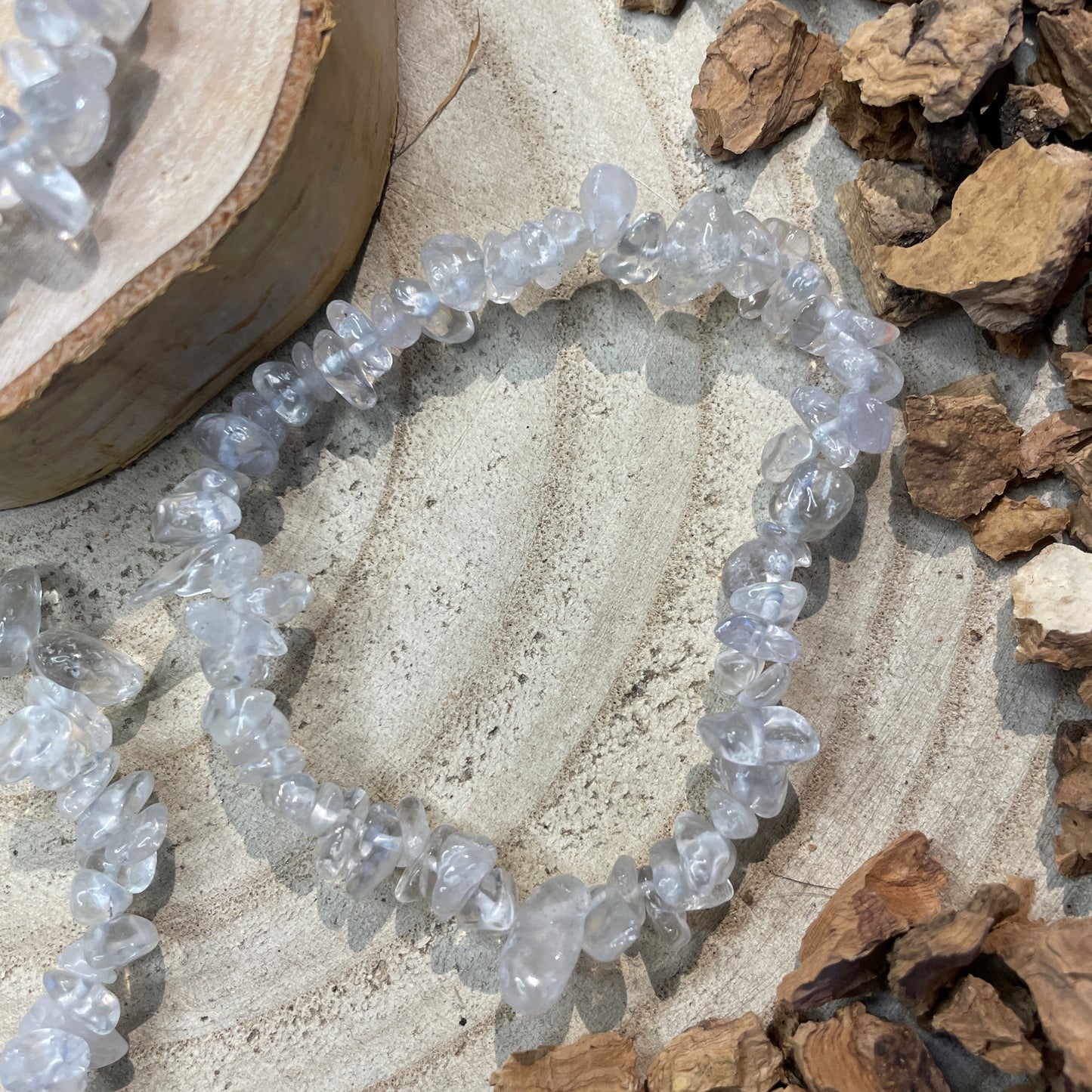 Bergkristal splitarmband