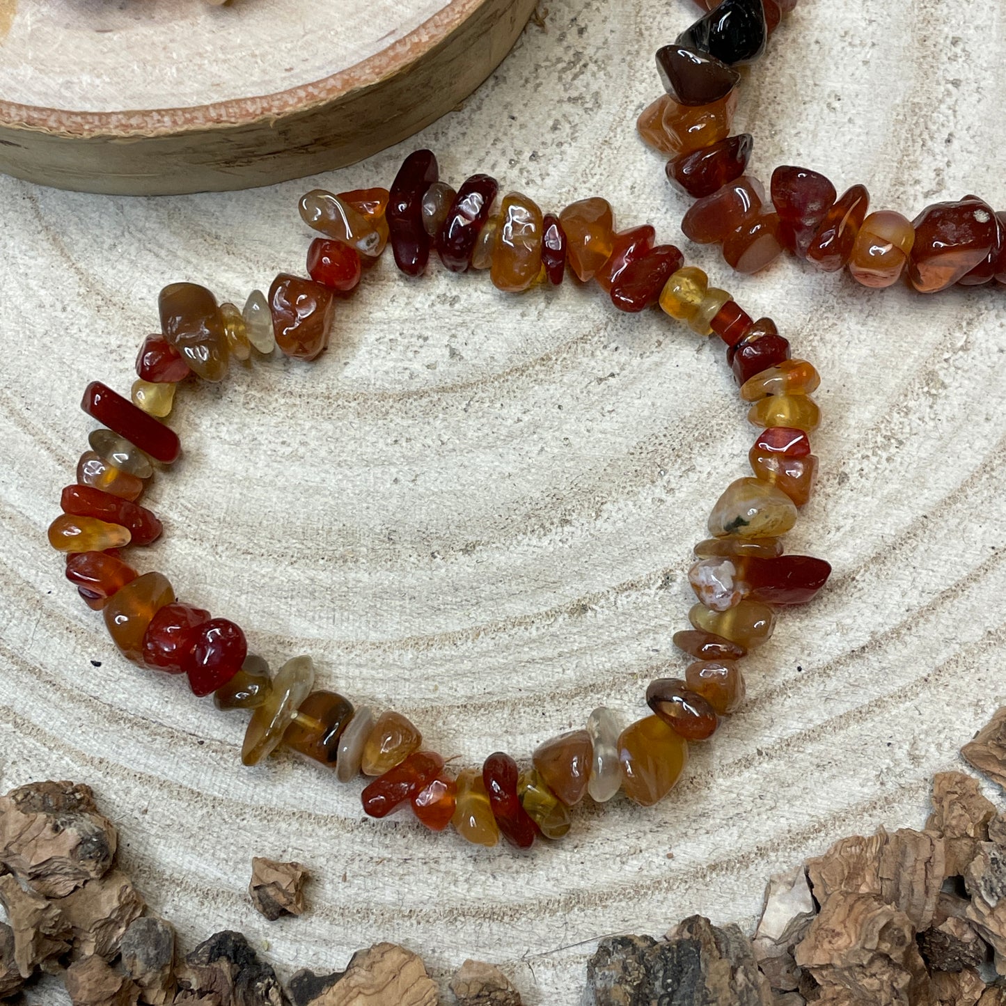 Carneool splitarmband