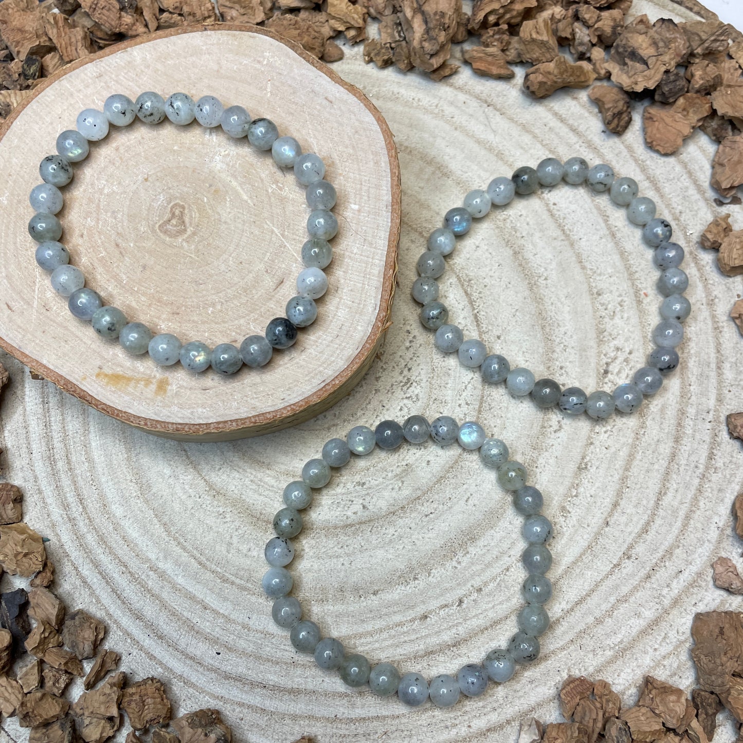 Labradoriet kogelarmband 6mm