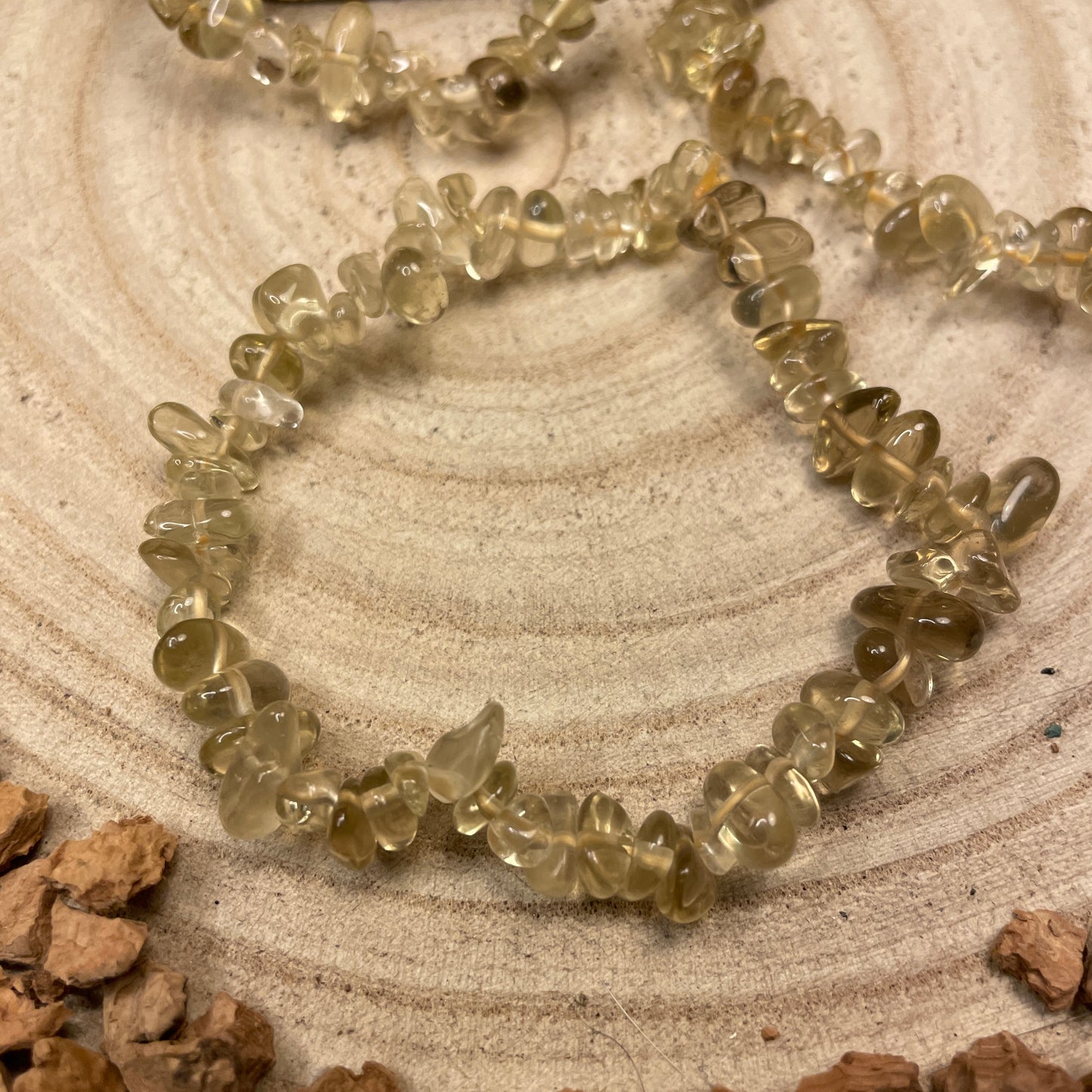 Citroenkwarts splitarmband