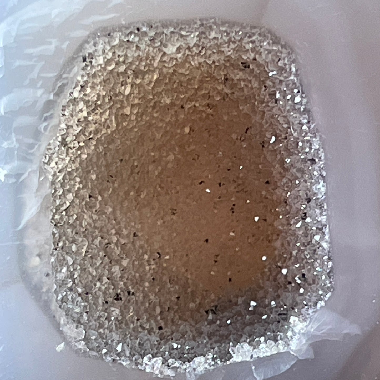 Agaat puntje met druzy kristalvorming - 1