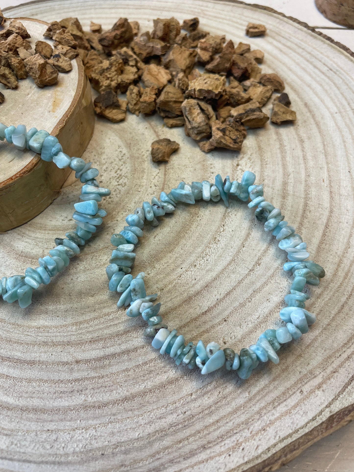 Larimar splitarmband - Een Handjevol Geluk