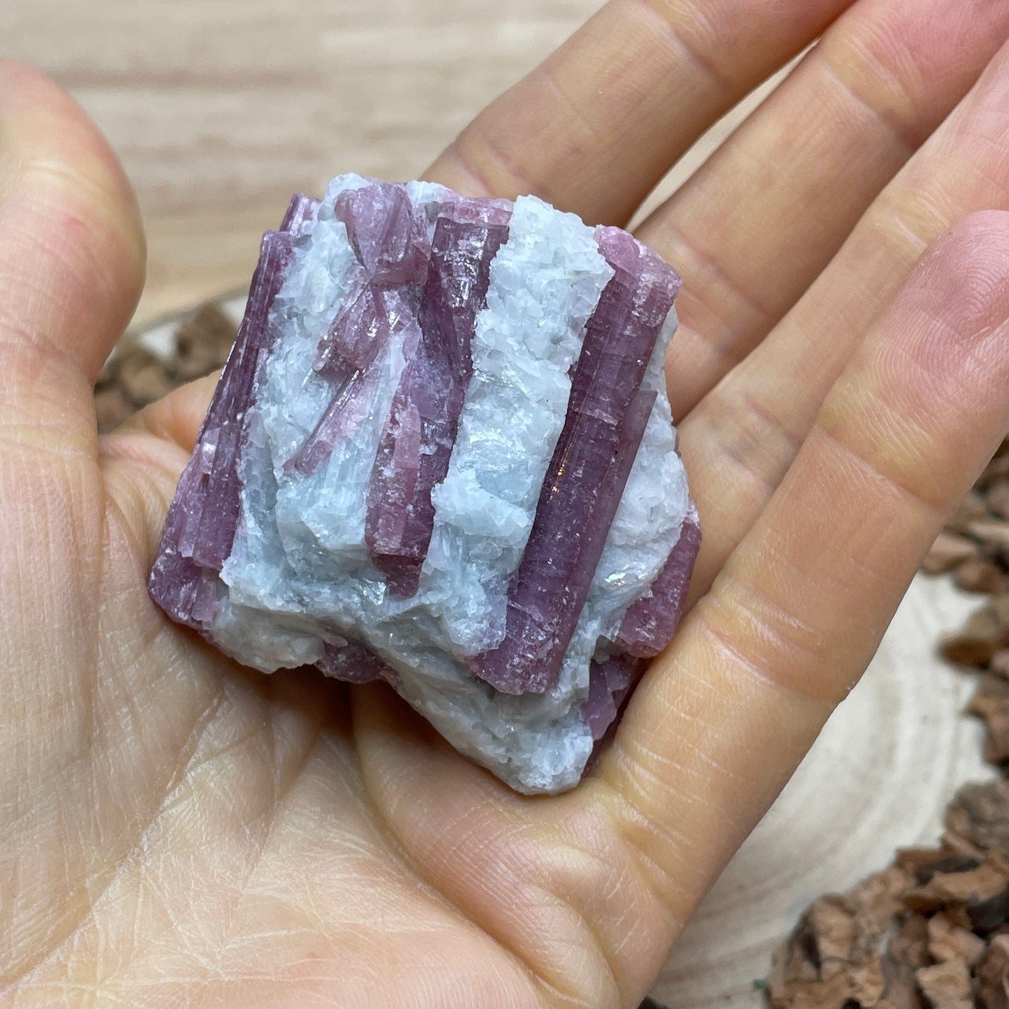 Roze Toermalijn ruw nr.5