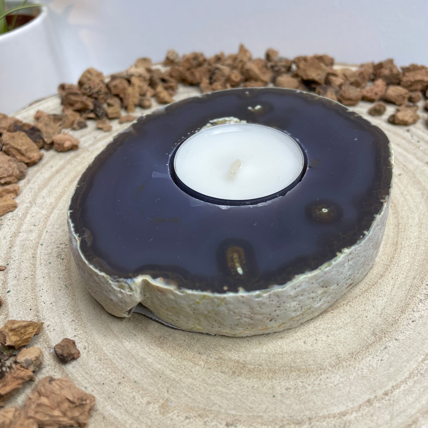 Agaat waxinelichthouder nr.104