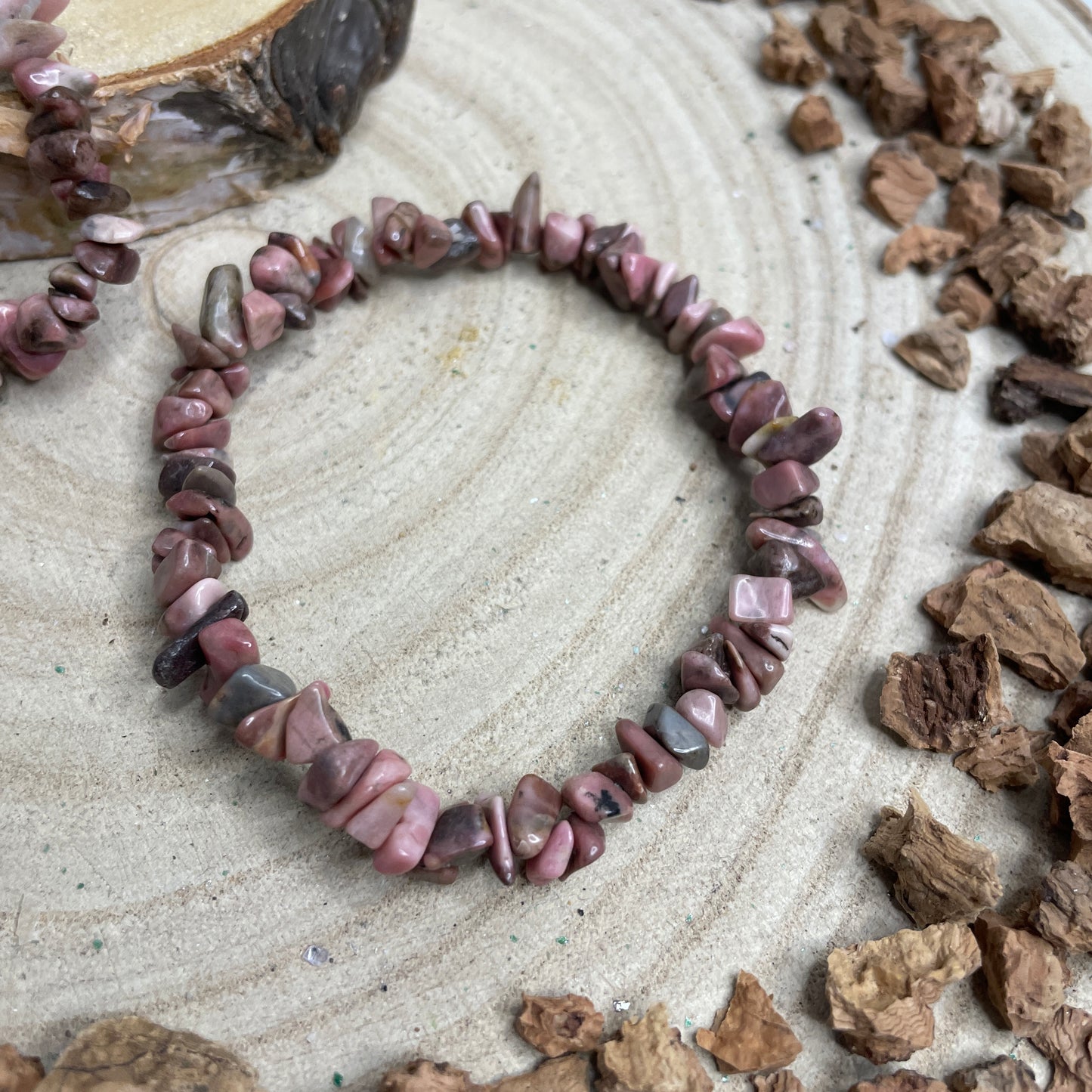 Rhodoniet splitarmband