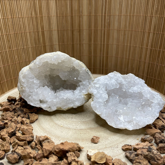 Kwarts geode paar maat L
