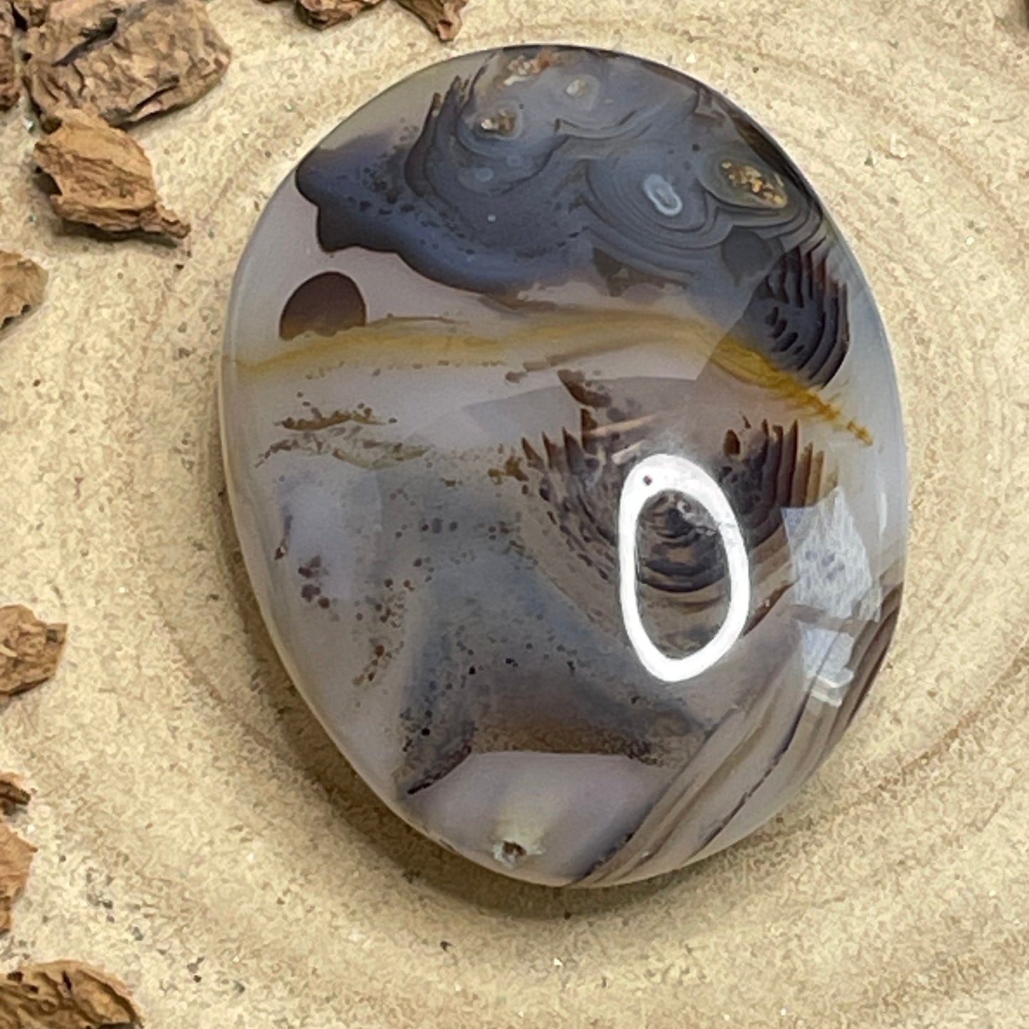 Dendriet Agaat handsteen nr. 6