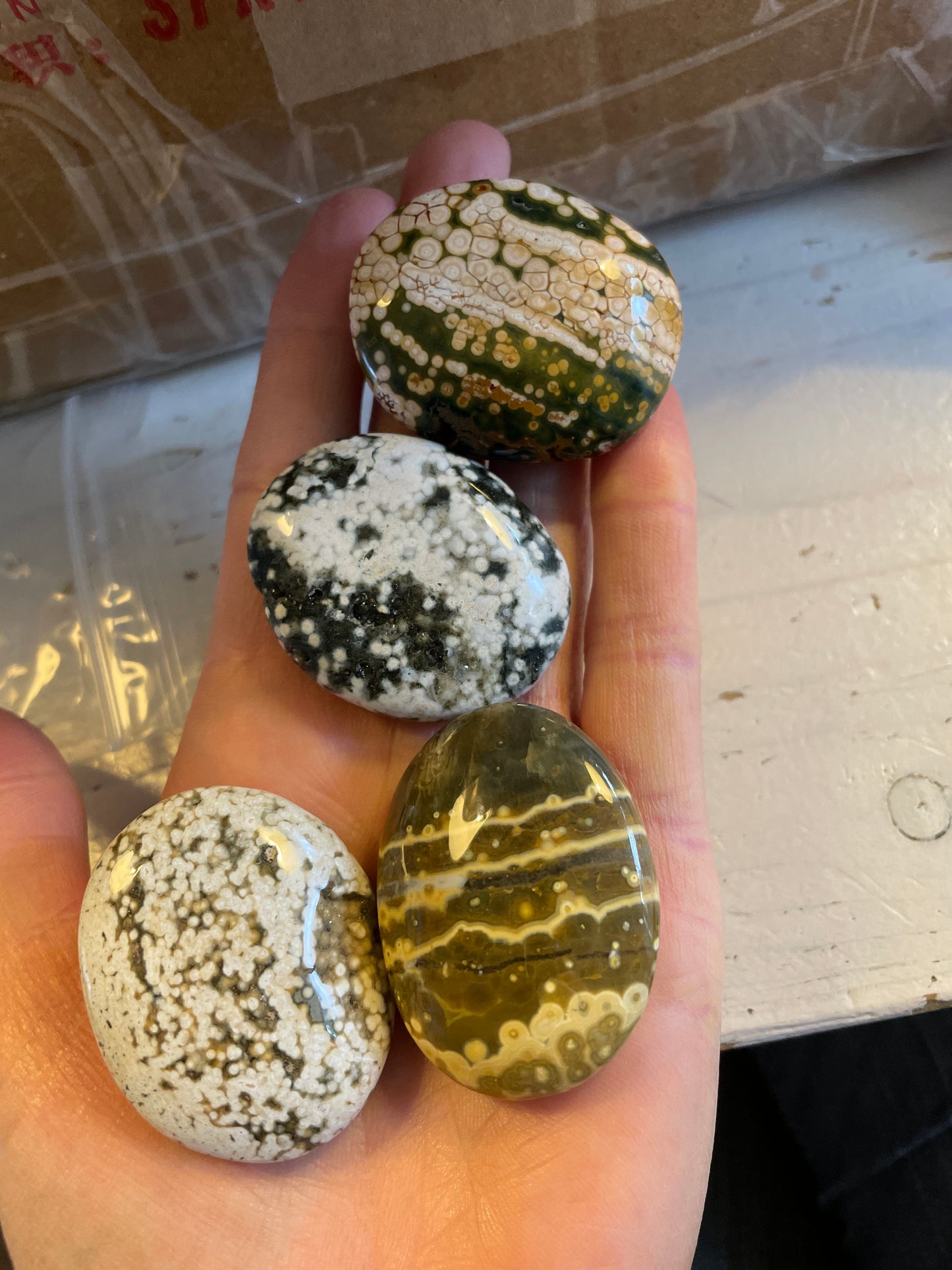 Oceaan Jaspis handsteen