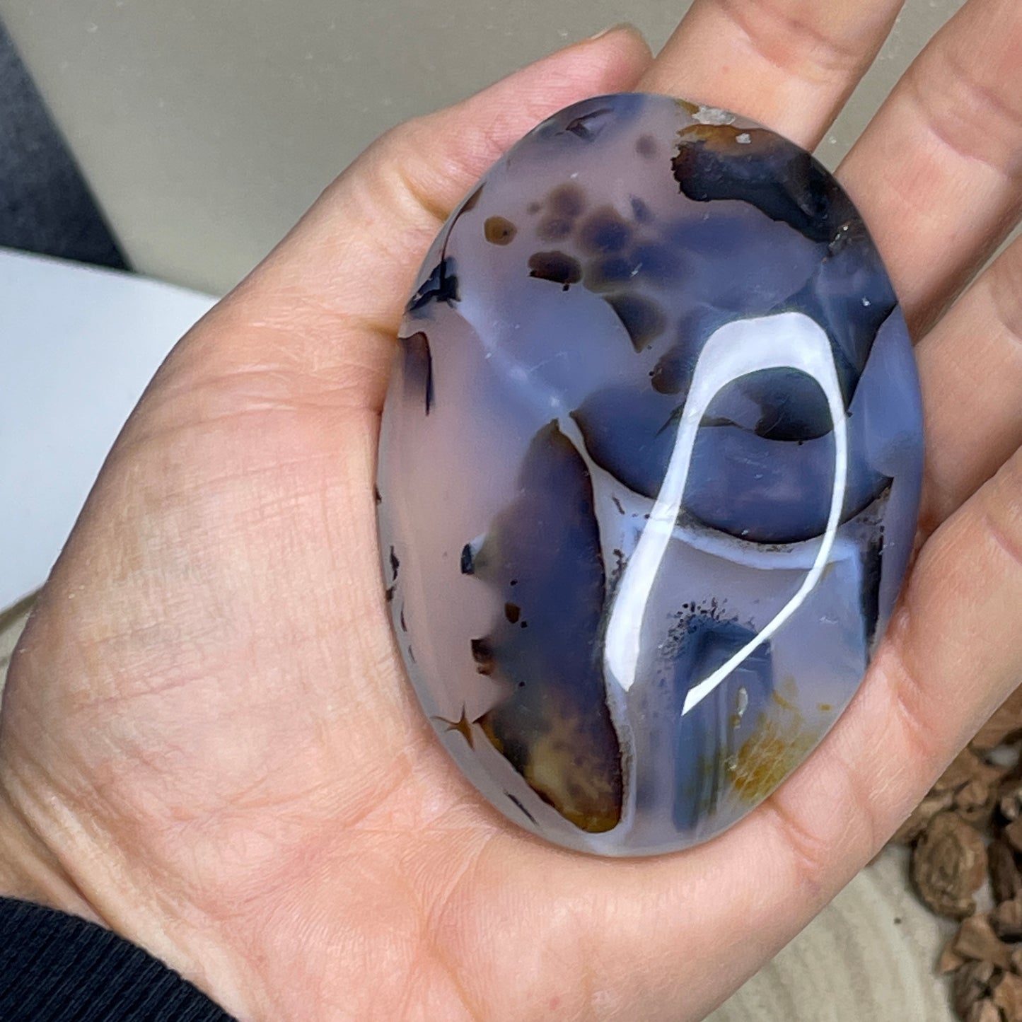 Dendriet Agaat handsteen 1