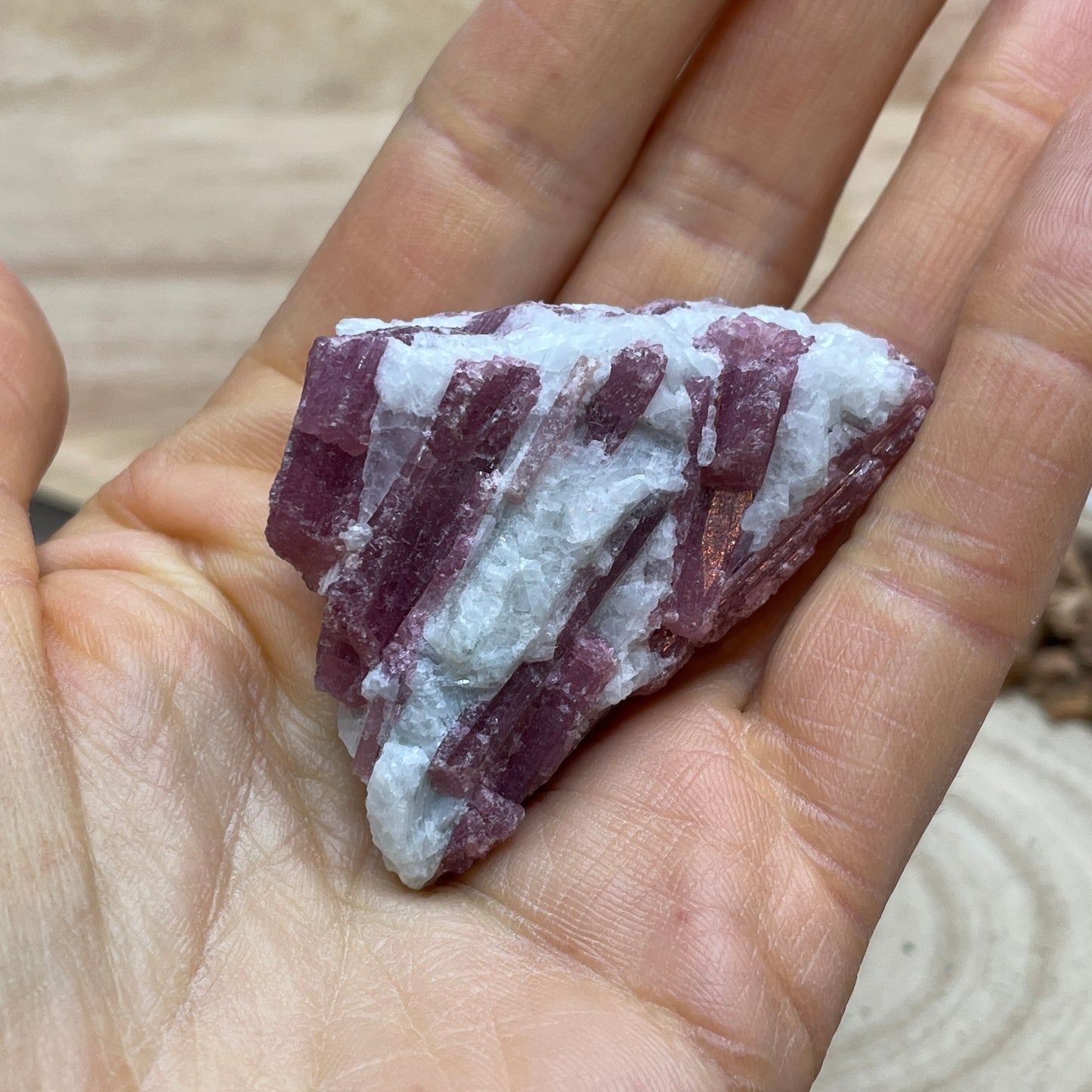 Roze Toermalijn ruw nr.6