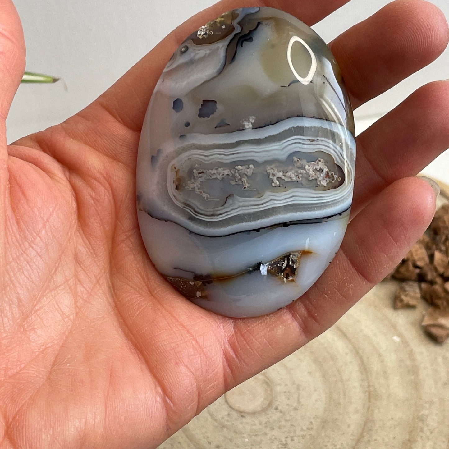 Dendriet Agaat handsteen nr. 5