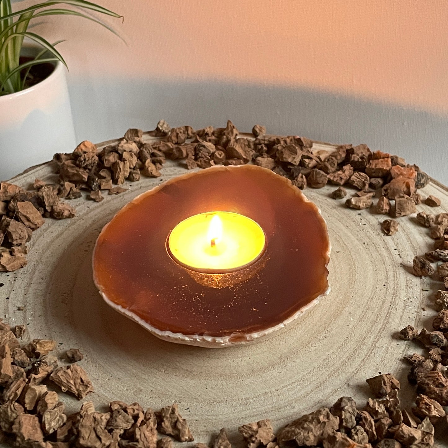 Agaat waxinelichthouder nr.103