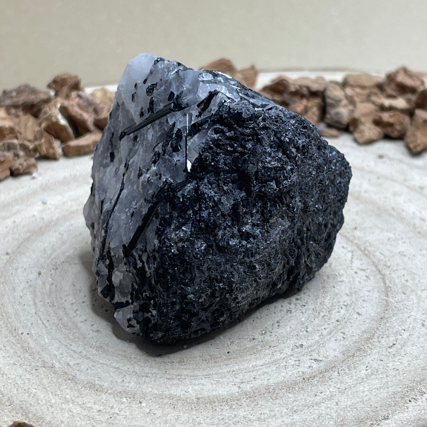 Toermalijnkwarts ruw nr.3