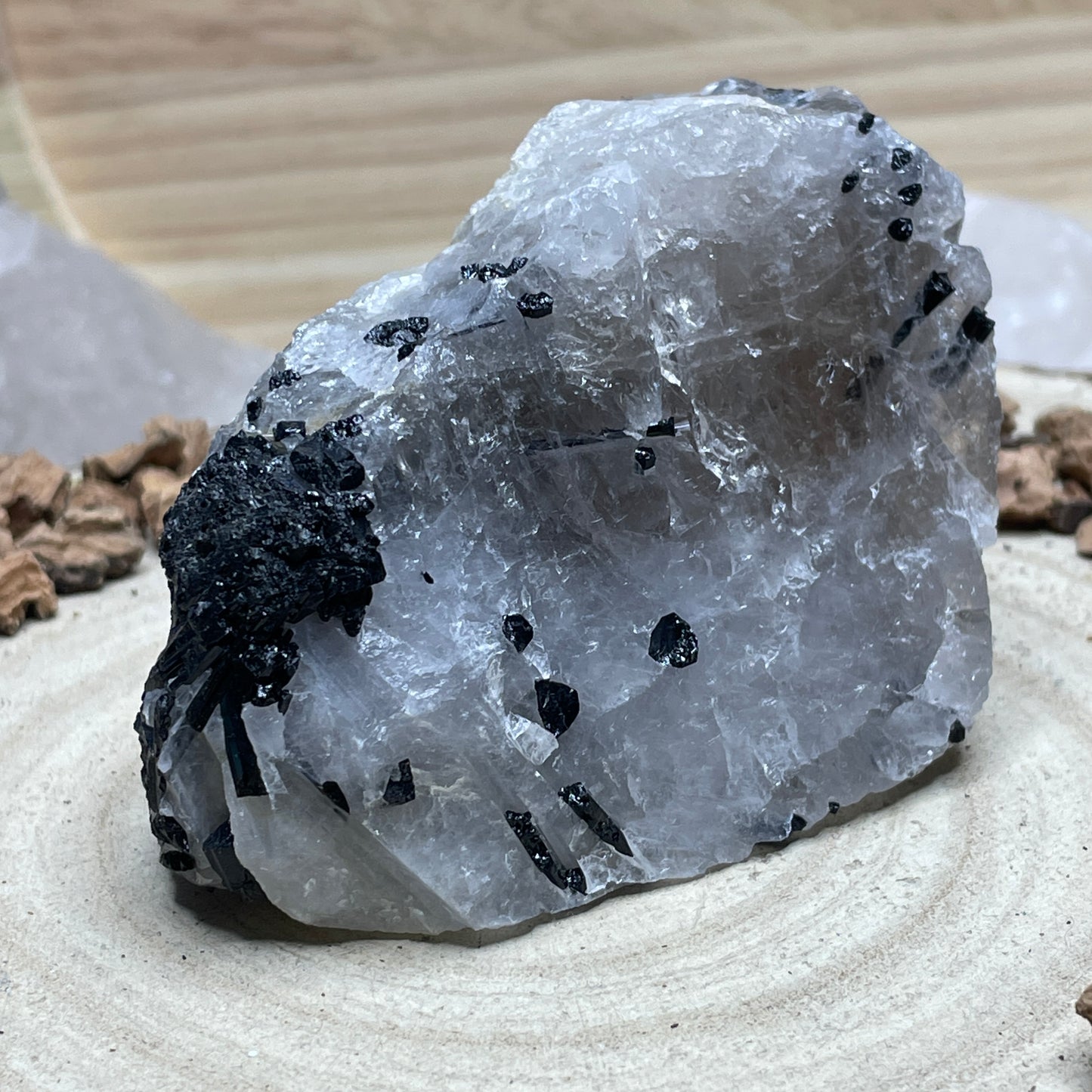 Toermalijnkwarts ruw nr.2