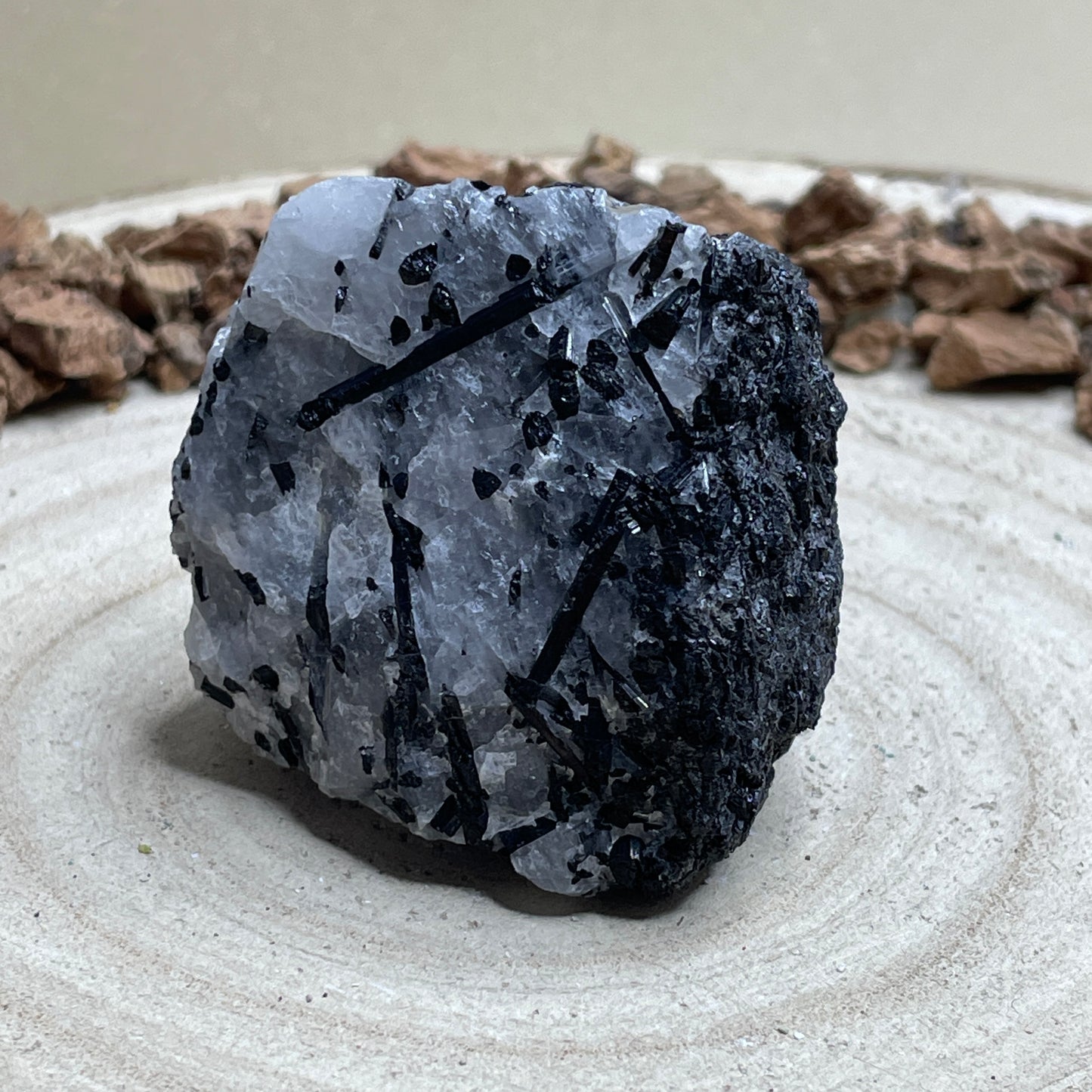 Toermalijnkwarts ruw nr.3