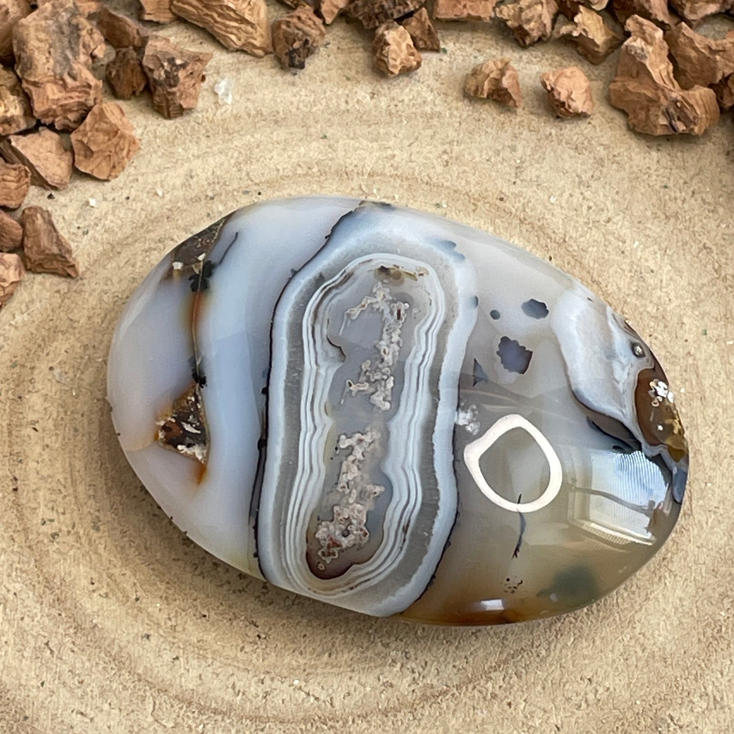 Dendriet Agaat handsteen nr. 5