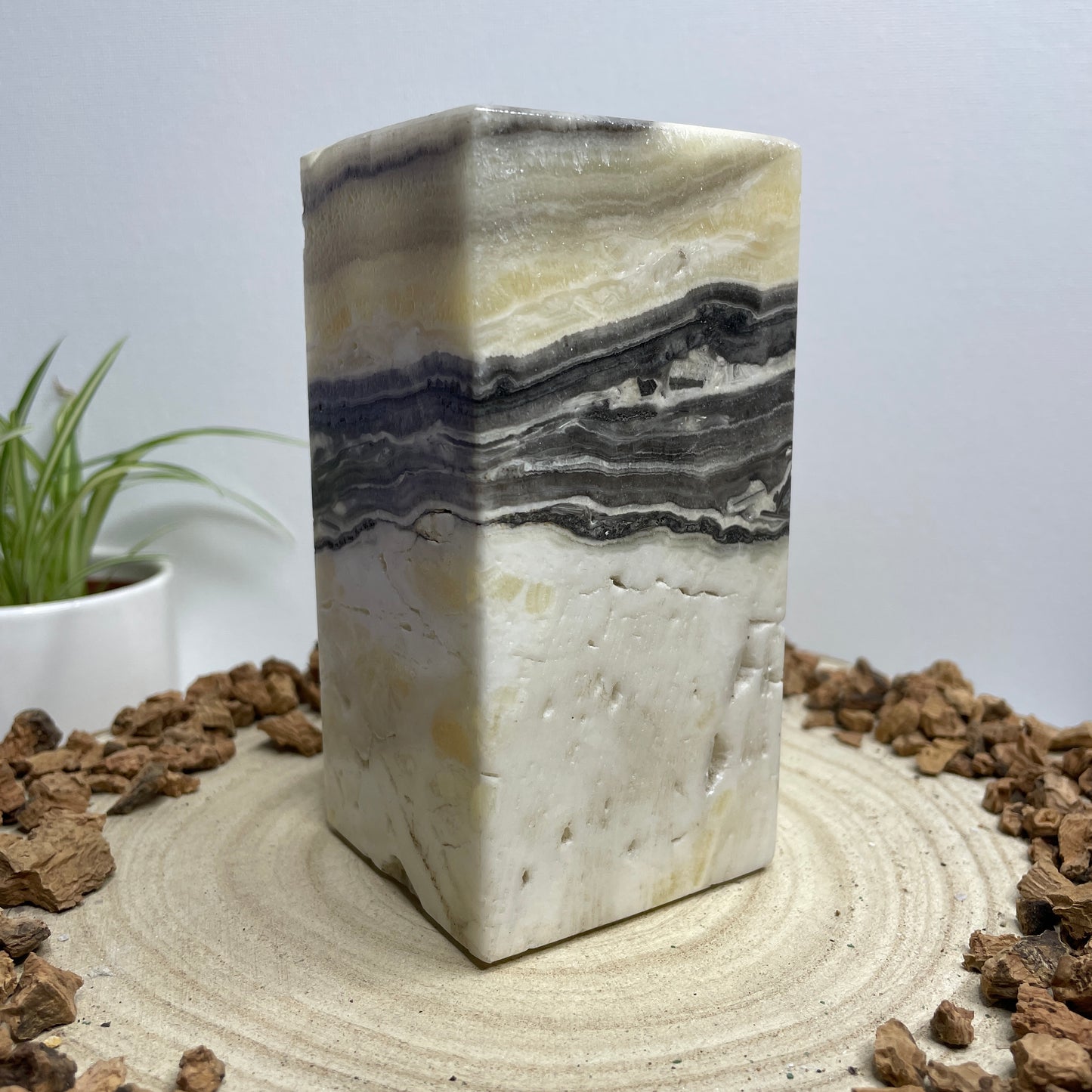 Zebra Onyx waxinelichthouder