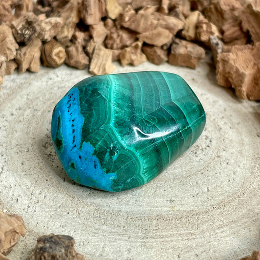 Chrysocolla Malachiet trommelsteen M nr.2