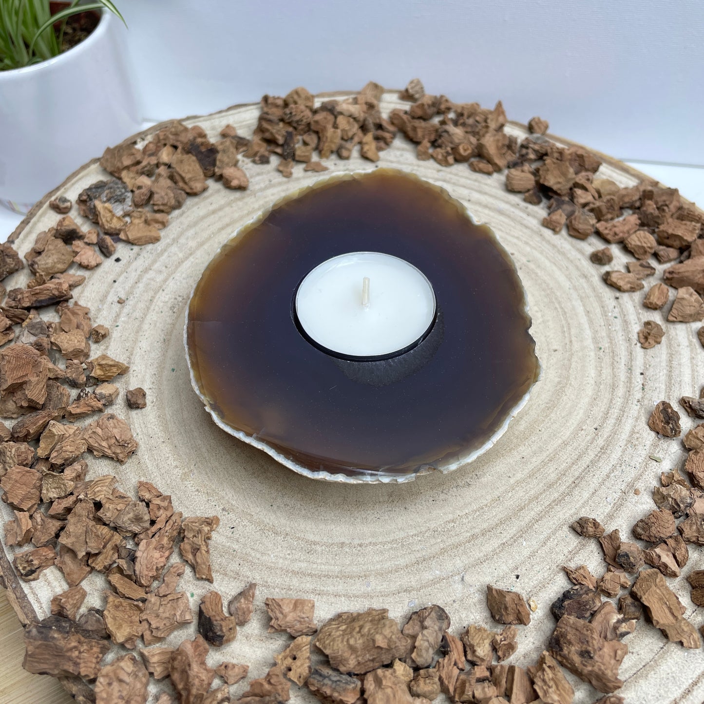 Agaat waxinelichthouder nr.103