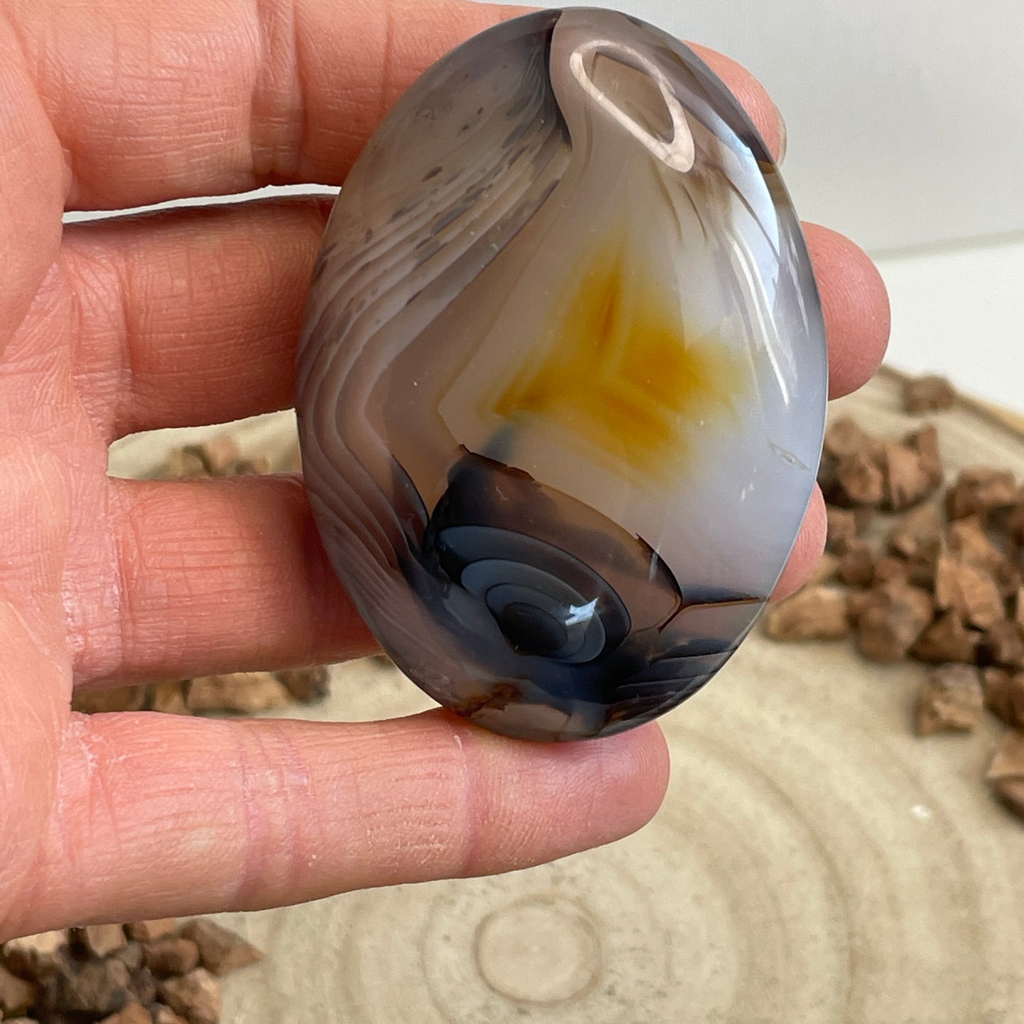 Dendriet Agaat handsteen nr. 4