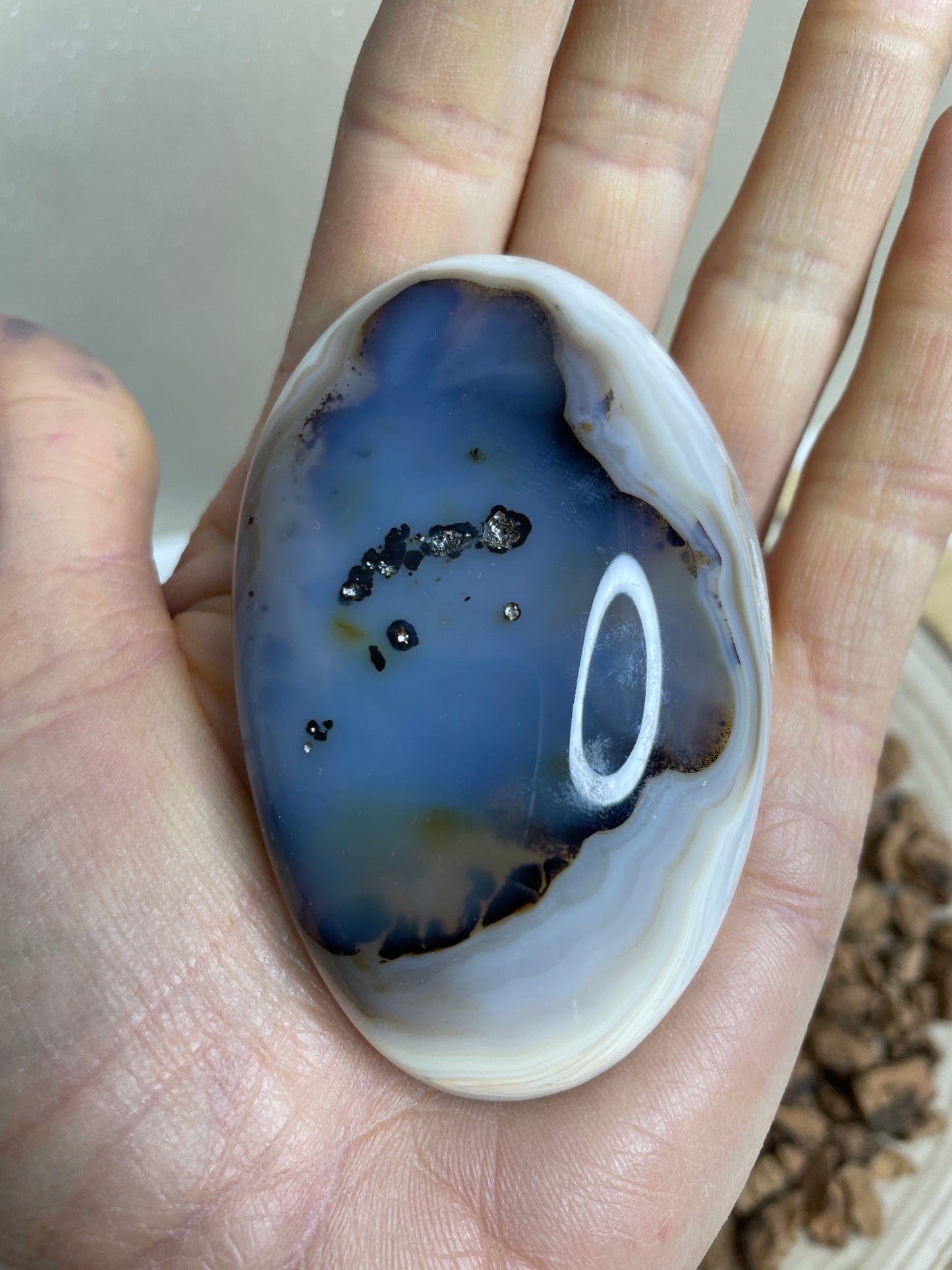 Dendriet Agaat handsteen 2