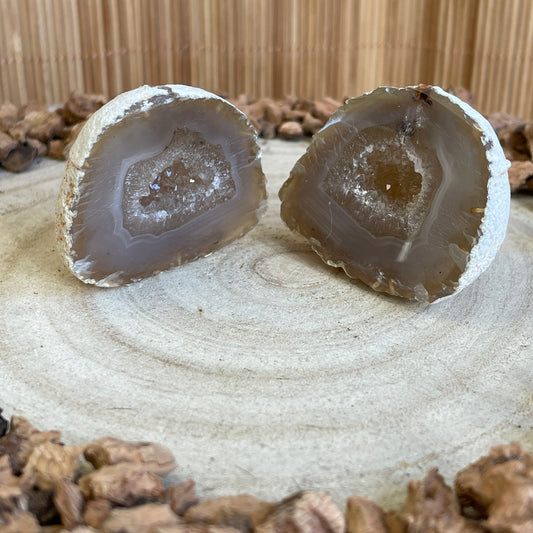 Agaat geode paar nr.2